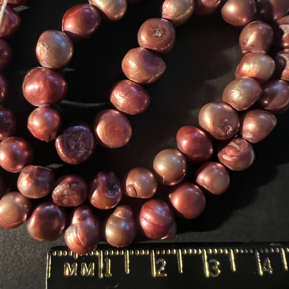 Freshwater pearl strand Rose Pink  Strand